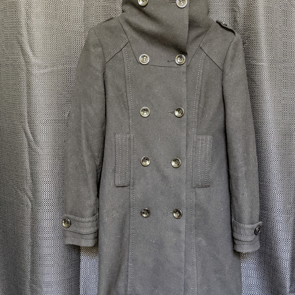 *Black wool peacoat - Picture 2 of 6